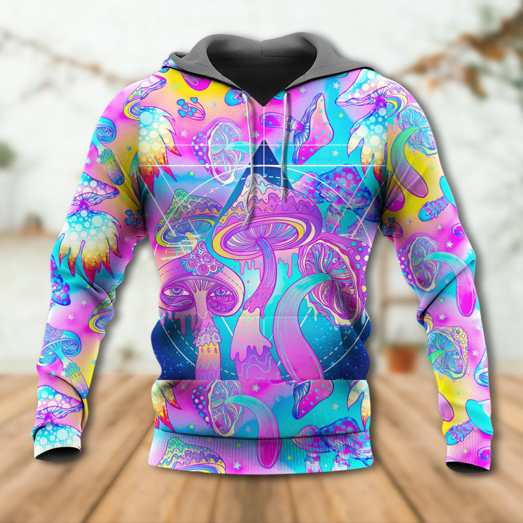 Hippie Mushroom Psychedelic Magical Eye Hoodie For Festival Adventures Daily Outfits And Gift Giving