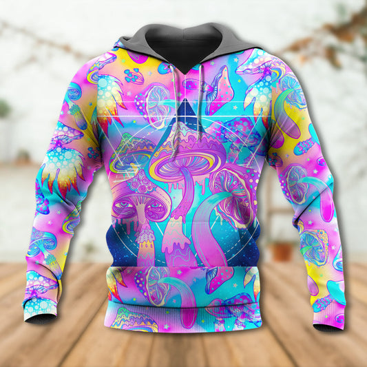 Hippie Mushroom Psychedelic Magical Eye Hoodie For Festival Adventures Daily Outfits And Gift Giving