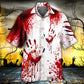 Clown Halloween They'll Hawaiian Shirt Artwork Detail For Tropical Trips And Casual Outings
