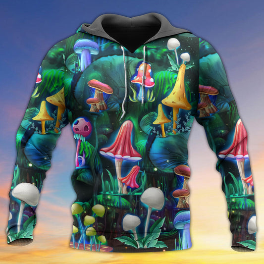 Hippie Neon Mushroom Galaxy Hoodie For Relaxed Streetwear Outdoor Gatherings And Travel