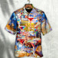 Cocktail Drinks Glass Awesome Hawaiian Shirt Artwork Detail For Tropical Trips And Casual Outings