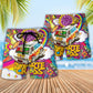 Hippie Music Beach Shorts Pattern Detail For Sunny Day Adventures And Thoughtful Gift Giving