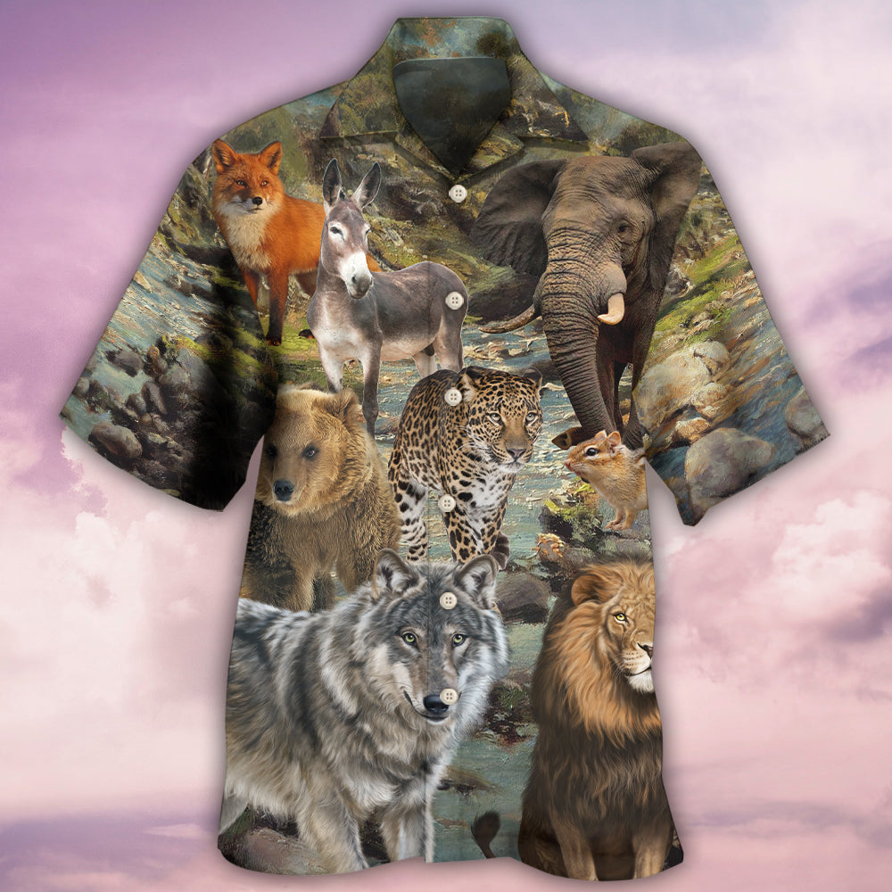 Animals Beauty Hawaiian Shirt For Resort Getaways And Comfortable Summer Activities