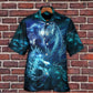 Neon Dragon Lighting Bright LED Hawaiian Shirt Pattern View For Relaxed Warm Weather Outfits