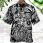 Engine Car Hawaiian Shirt Graphic Artwork Detail For Casual Outings