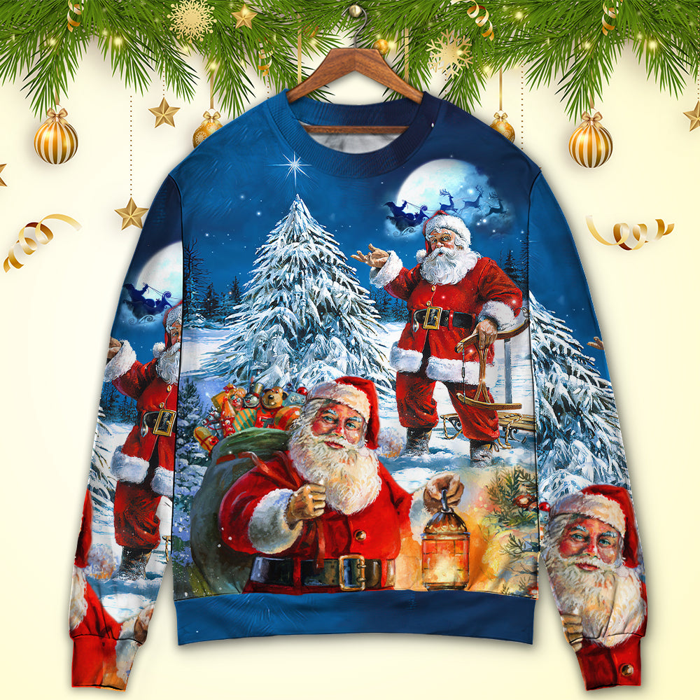 Christmas Santa Story Night Is Coming Sweater For Seasonal Parties Cozy Gatherings And Thoughtful Holiday Gifts