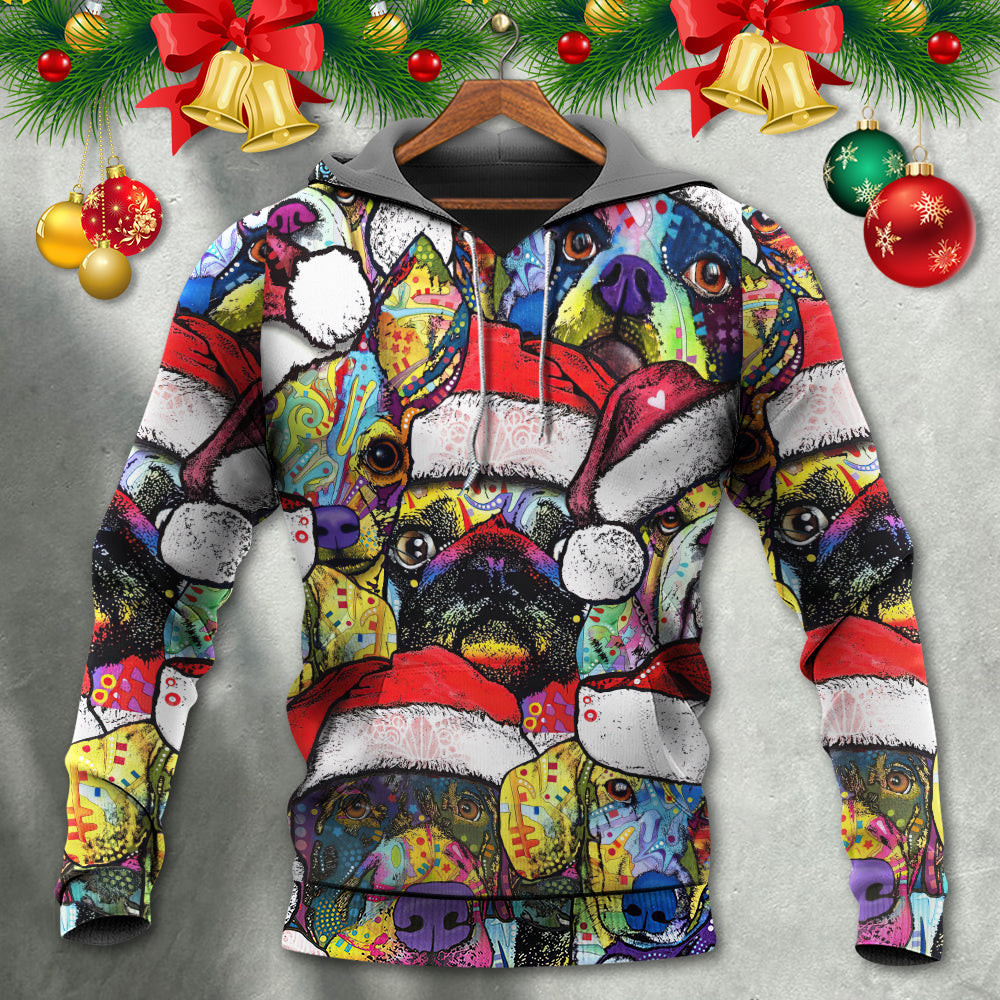 Colorful Christmas Dog Love Hoodie For Festive Family Moments Winter Wear And Holiday Gift Ideas