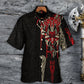 Wolf Norse Warrior Fenrir Head Celtic Hawaiian Shirt Artwork Detail For Tropical Trips And Casual Outings