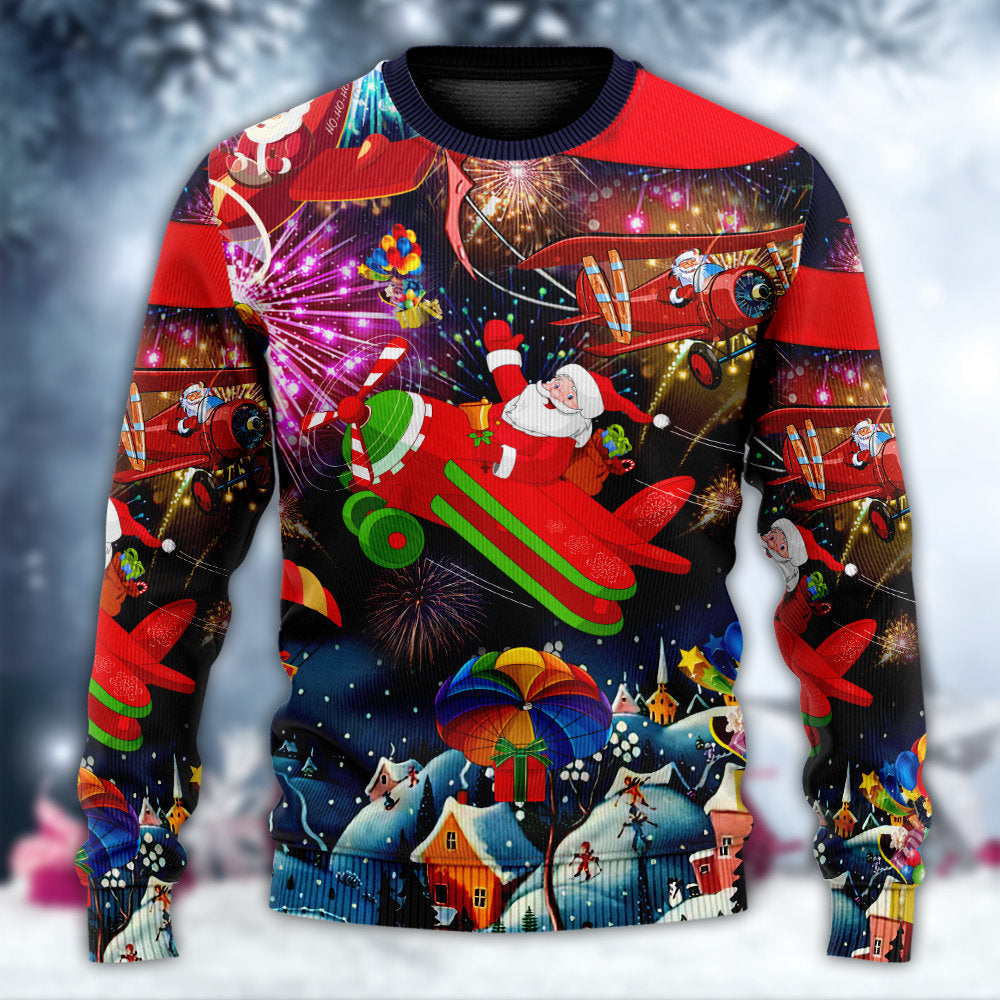 Christmas Spreading Santa Sweater For Festive Events Weekend Outings And Comfortable Winter Style
