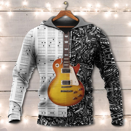 Black White Bass Guitar Musician Hoodie For River Adventures Outdoor Events And Everyday Style