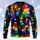 Christmas Family Tree Neon Light Sweater For Seasonal Parties Cozy Gatherings And Thoughtful Holiday Gifts