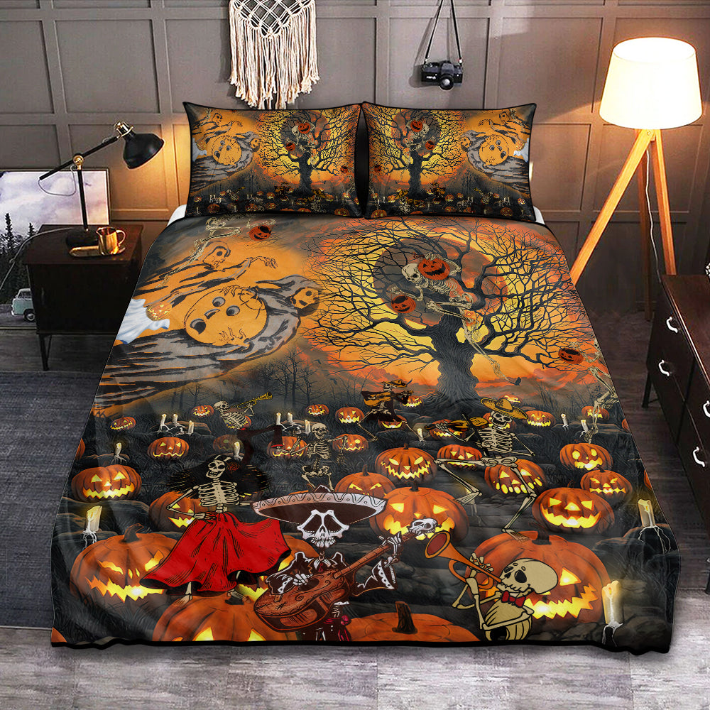 Halloween Skull Darkness Bedding Cover For Gothic Bedroom Decor