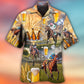 Horse Beer Racing Steppe Hawaiian Shirt For Beach Parties And Weekend Getaways