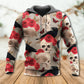 Gothic Skull Rose Raven Hoodie For Gothic Inspired Travel Casual Style And Gift Giving