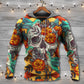 Floral Skull Hummingbird Hoodie For Alternative Fashion Events And Relaxed Everyday Wear