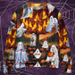 Halloween Boo Pumpkin Fantasy Sweater For Fantasy Fans Casual Outings And Weekend Adventures