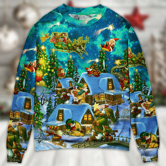 Christmas Magical Night Holiday Sweater For Winter Celebrations Family Events And Relaxed Seasonal Styling