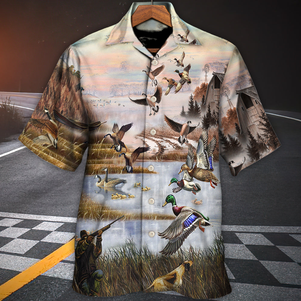 Duck Still Play Goose Hawaiian Shirt For Summer Vacation And Beach Travel
