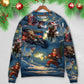 Christmas Santa Action Adventure Sweater For Winter Celebrations Family Events And Thoughtful Gifting
