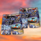 Racing Drum Music Car Lover Beach Shorts Design View For Comfortable Resort And Beach Styling