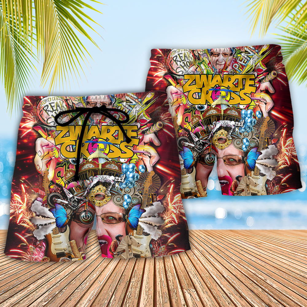 Music Festival Energy Vibe Style Beach Shorts For Beach Days And Casual Style