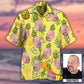 Face Aloha Pineapple Custom Photo Hawaiian Shirt For Vacation Days And Relaxed Coastal Outings