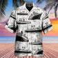 Retro Cruise Sea Map Nautical Hawaiian Shirt Button Front Artwork For Thoughtful Gifting