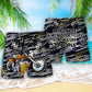 Beer Motorcycles Humor Quote Beach Shorts For Summer Vacation And Coastal Travel