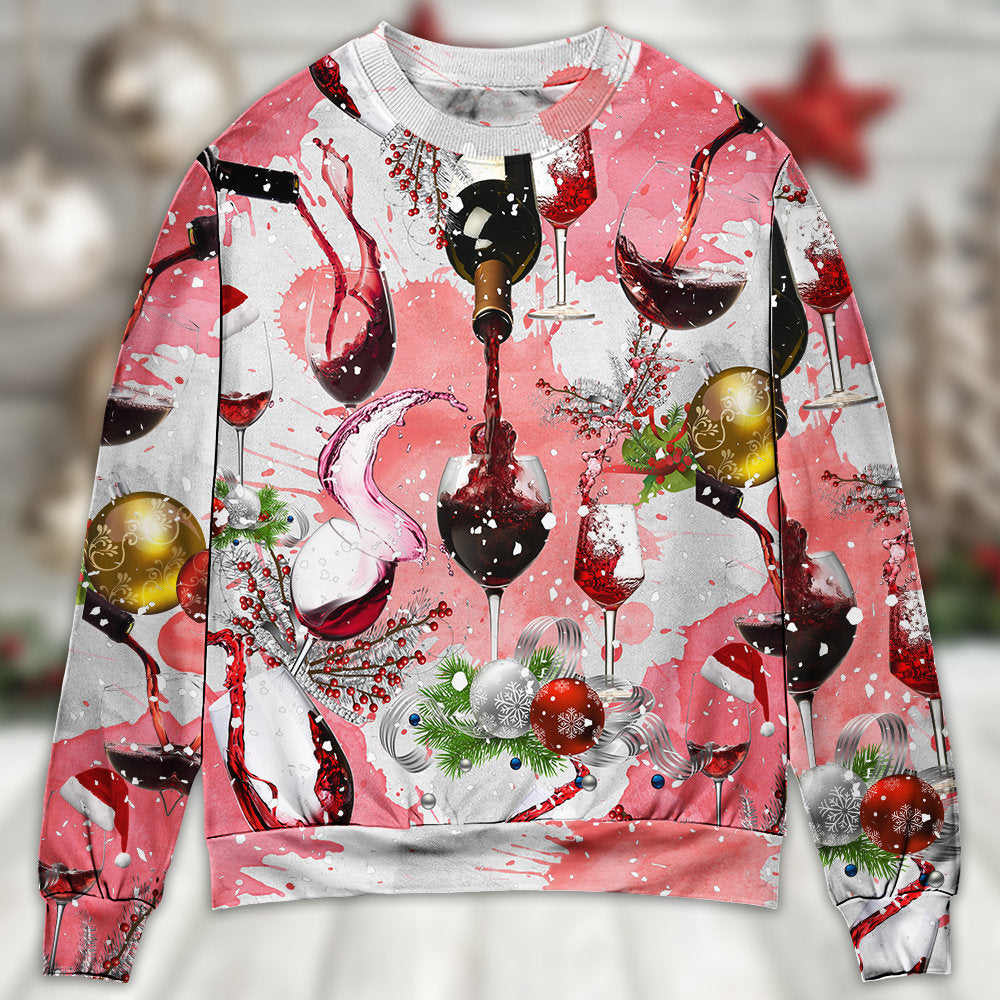 Christmas Wine Theme Holiday Sweater For Holiday Parties Family Gatherings And Seasonal Gift Giving