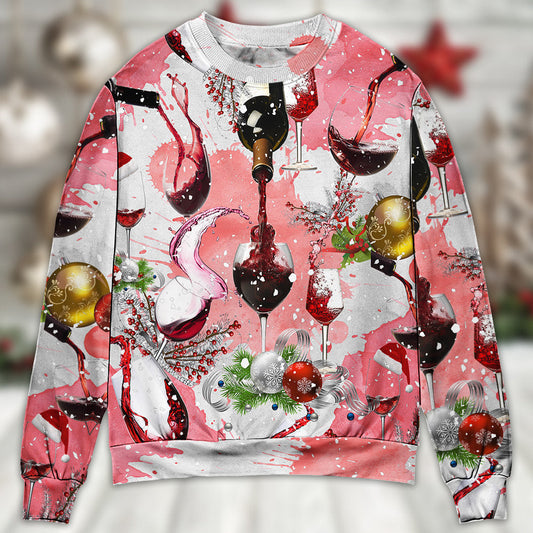 Christmas Wine Theme Holiday Sweater For Holiday Parties Family Gatherings And Seasonal Gift Giving
