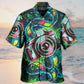 Retro Abstract Colorful Camera Hawaiian Shirt All Over Print Detail For Coastal Travel