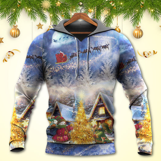 Santa Reindeer Snowman Family Hoodie For Winter Adventures Family Gatherings And Festive Everyday Style