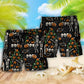 Halloween Creepy Season Skull Beach Shorts Pattern Detail For Everyday Outings And Flexible Everyday Wear