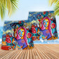 Art Teacher Starry Night Beach Shorts Design View For Poolside Relaxation And Holiday Trips