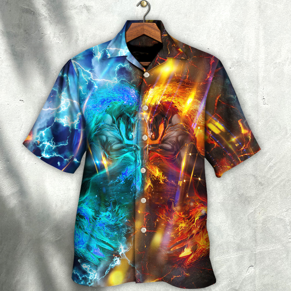 Horse Wild Free Hawaiian Shirt Artwork View For Weekend Travel And Beach Style