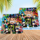Banker Money Rain Beach Shorts Pattern Detail For Weekend Travel And Everyday Comfort