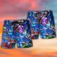 Drum Is My Life Neon Glow Beach Shorts Print Detail For Beach Activities And Vacation Wear