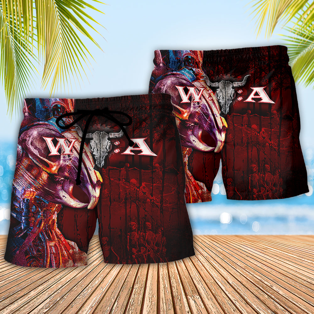 Music Beach Shorts Pattern Detail For Vacation Style And Leisure And Relaxation