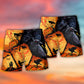 Raven Pumpkin Halloween Beach Shorts Pattern Detail For Vacation Style And Everyday Comfort
