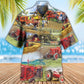 Farm Tractor Hawaiian Shirt All Over Print Detail For Summer Travel