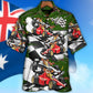 Car Kangaroo Racing Australian Vibe Hawaiian Shirt Design Detail For Sunny Adventures And Casual Wear
