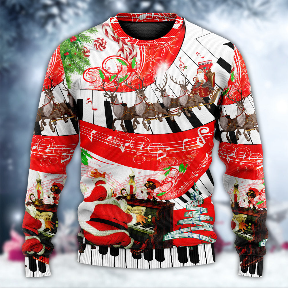 Christmas Music Celebration Sweater For Family Gatherings Winter Travel And Everyday Seasonal Comfort