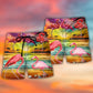 Summer Flamingo Paradise Cool Vibes Beach Shorts Design View For Poolside Relaxation And Holiday Trips