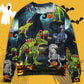 Halloween Dinosaur Fantasy Night Sweater For Art Fans Travel Parties And Distinctive Casual Style