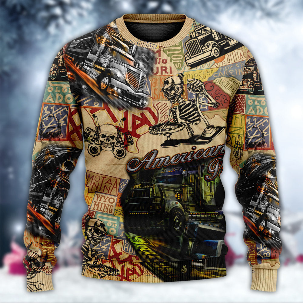 Christmas Retro Dear Santa Truck Sweater For Family Gatherings Winter Travel And Everyday Seasonal Comfort