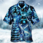 Deer Christmas Snowman Tree Glow Light Hawaiian Shirt For Vacation Days And Relaxed Coastal Outings