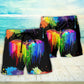 Pride Dragon Color Of Happiness Beach Shorts For Warm Weather Travel And Everyday Comfort