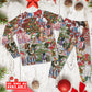 Merry Farmhouse Christmas Long Sleeve Pajamas Set For Holiday Bedtime And Cozy Home Wear