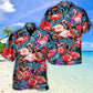 Tropical Flamingo Coloful Hawaiian Shirt For Nature Lovers, Coastal Travel, And Comfortable Outdoor Wear