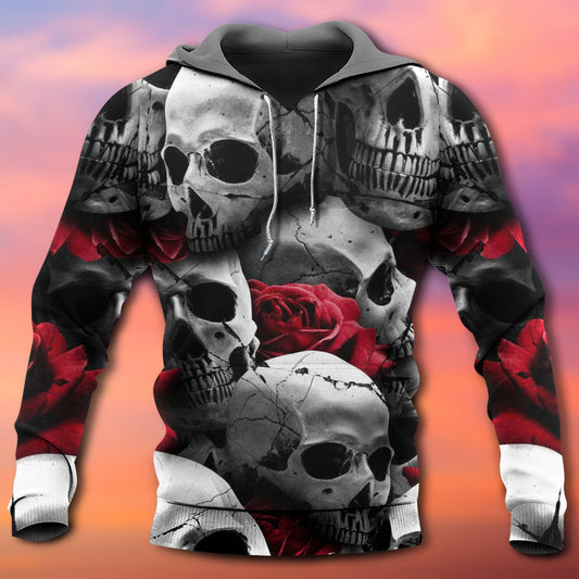 Skull Death Love Rose Hoodie For Alternative Fashion Events And Relaxed Everyday Wear